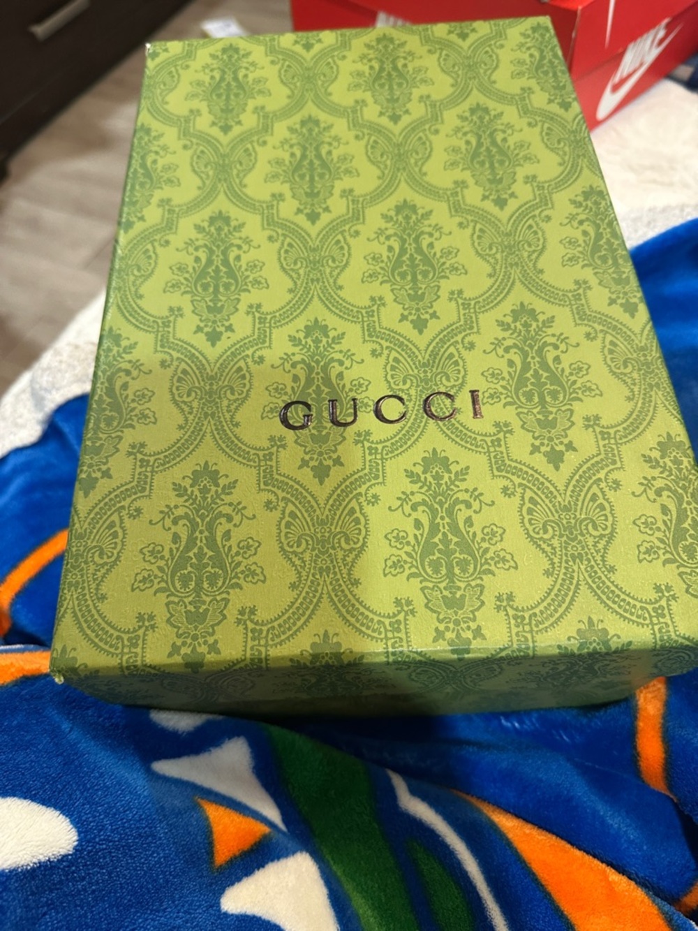 Gucci Beige GG Monogram Over-the-Knee Block Heel Boots - Picture 4 of 5